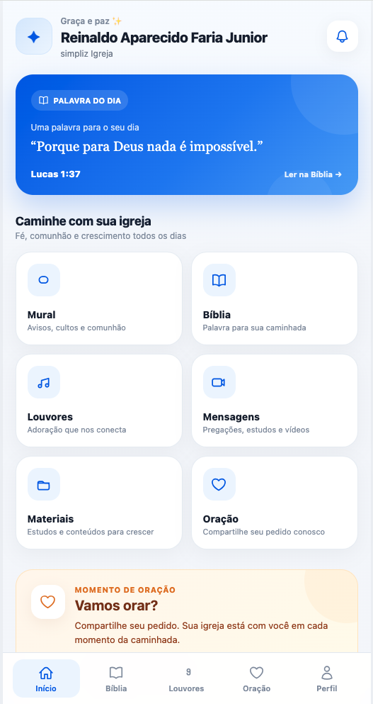 Portal do Membro Simplíz Igrejas